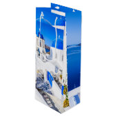 Dank u papieren zak Oia Santorini Wijn Cadeautas (Voorkant Gekanteld)