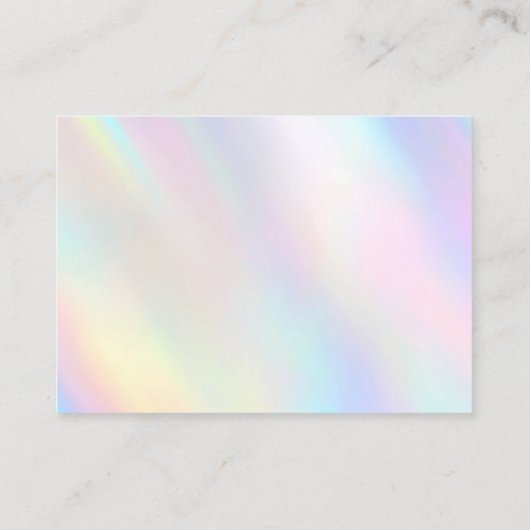 Dank u pastel kleuren visitekaartje (Achterkant)