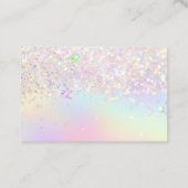 Dank u pastel vlinder visitekaartje (Achterkant)