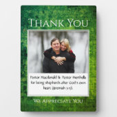 DANK U PASTOR Shepherd PHOTO Plaque Fotoplaat (voorkant)