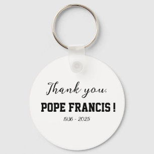 Dank u, Paus Franciscus! overleden Wind Chime Sleutelhanger
