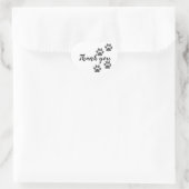 DANK U Paw-Print sticker (Tas)