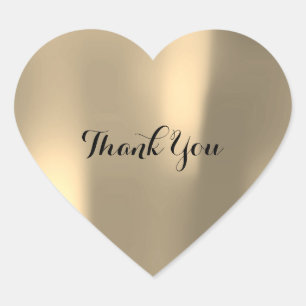 Dank u Pearly Foxier Gold Ombre Grey Hart Sticker