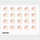 Dank u Pink Cherry Blossom Bloemen Stickers (Vel)