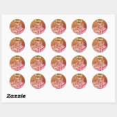 Dank u Plant Leaf Silhouet Multipurpose Ronde Sticker (Vel)