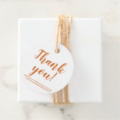Dank u pompoen kruiden aangepaste script Thanksgiv Bedankjes Labels (In situ)
