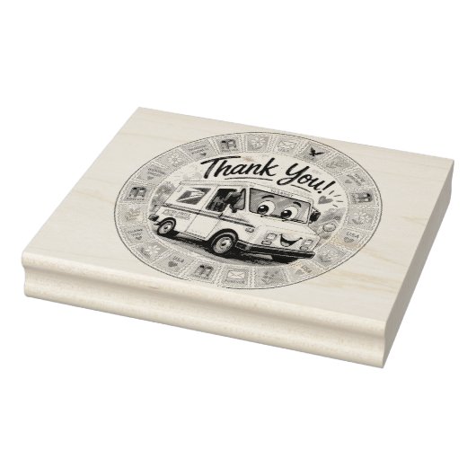 Dank u postarbeiders  	rubberstempel (Stempel)