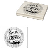 Dank u postarbeiders  	rubberstempel (Gestempeld)