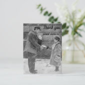Dank U Postbodes Postkaart (Staand voorkant)