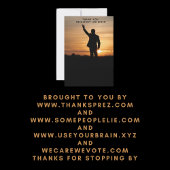 Dank u President Joe Biden Bedankkaart