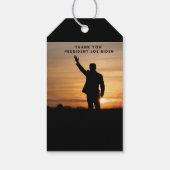 Dank u President Joe Biden Cadeaulabel (Achterkant)