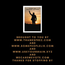 Dank u President Joe Biden