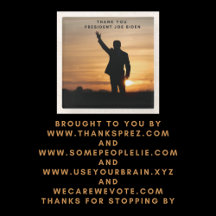 Dank u President Joe Biden