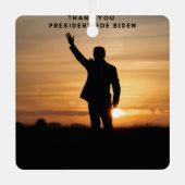 Dank u President Joe Biden Metalen Ornament (Voorkant)