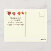 Dank U, Psalm 92:4 Bijbelvers Briefkaart (Achterkant)