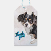 Dank u Puppy Gift Label Cadeaulabel (Voorkant)
