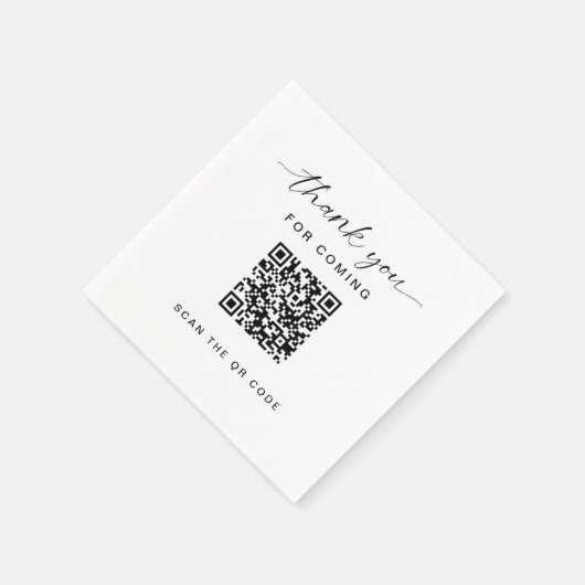 Dank u QR Code Real Estate Business Open House Servet (Hoek)