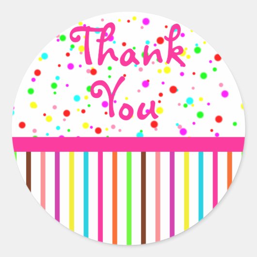 Dank u Rainbow Sticker (Voorkant)