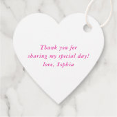 DANK U regenboog letters  felle kleuren Bedankjes Labels (Achterkant)