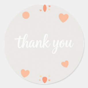 dank u ronde sticker