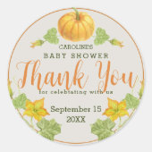 dank u ronde sticker (Voorkant)