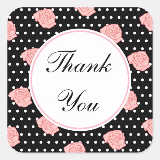 Dank u Roos Stickers (Voorkant)
