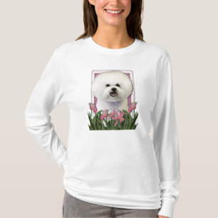 Dank u - Roze Tulpen - Bichon Frise T-shirt