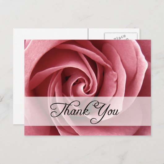 Dank u : rozen : briefkaart (Voorkant / Achterkant)