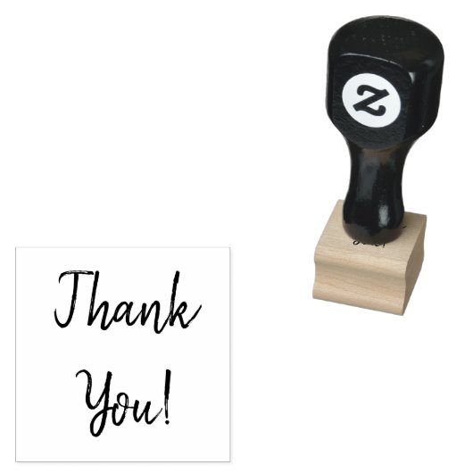 Dank u Rubber Stamp Rubberstempel (Gestempeld)