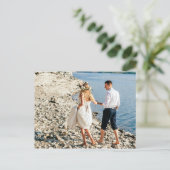 Dank u rustieke turquoise veren boho pijl briefkaart (Staand voorkant)