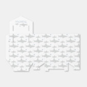 Dank u Schattigee haaien Baby shower Bedankdoosjes (Uitgevouwen)