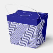 Dank u - Schooner op Navy Waves nautische partij Bedankdoosjes (Achterkant)