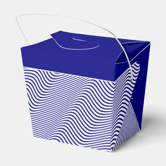 Dank u - Schooner op Navy Waves nautische partij Bedankdoosjes (Achterkant)