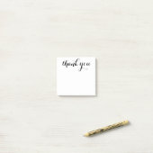 Dank U Script 3 x 3 Post-it® Notes (Op bureau)