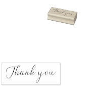 Dank U Script Elegant Rubberstempel (Gestempeld)