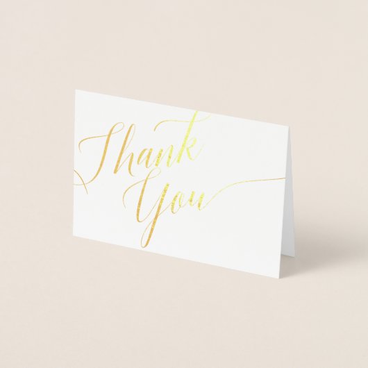 Dank u Script Mini (3.5 "x5") Folie Kaart (Voorkant)