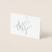 Dank u Script Mini (3.5 "x5") Folie Kaart (Voorkant)