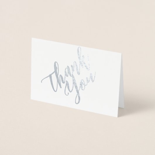 Dank u Script Mini (3.5 "x5") Folie Kaart (Voorkant)