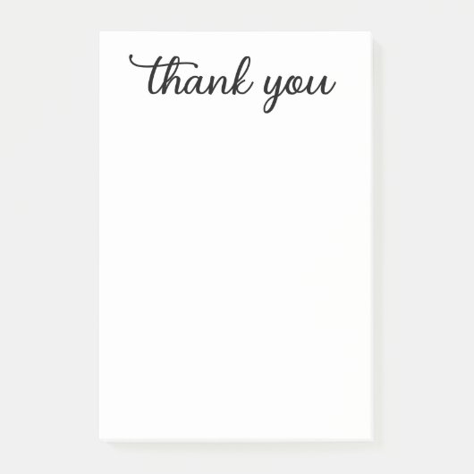 Dank U-script Post-it® Notes (Voorkant)