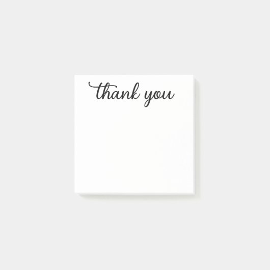 Dank U-script Post-it® Notes (Voorkant)