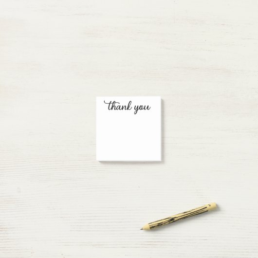 Dank U-script Post-it® Notes (Op bureau)