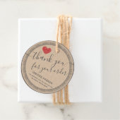  dank u script rood hart classic rondes bedankjes labels (In situ)