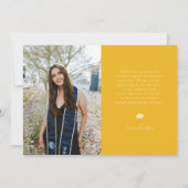 Dank U Script Sterren Gele Grad Multi Foto Aankondiging (Achterkant)