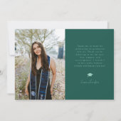 Dank U Script Sterren Groene Grad Multi Foto Aankondiging (Achterkant)