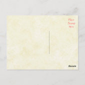 Dank u Shabby Chic Tan Post Kaart (Achterkant)