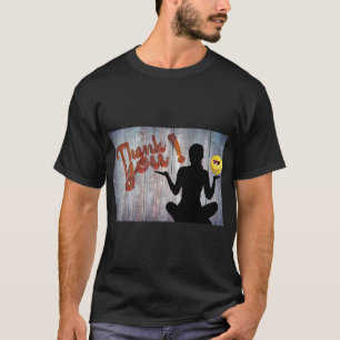 Dank u Silhouette stijl T-shirt