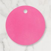 Dank u SNEEUW veel roze verjaardagsfeestje Bedankjes Labels (Achterkant)