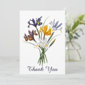 Dank u Spaans Iris wenskaart Bedankkaart (Staand voorkant)