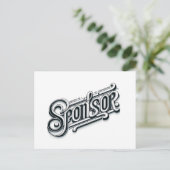 Dank u Sponsor NA AA 12 stap briefkaart (Staand voorkant)