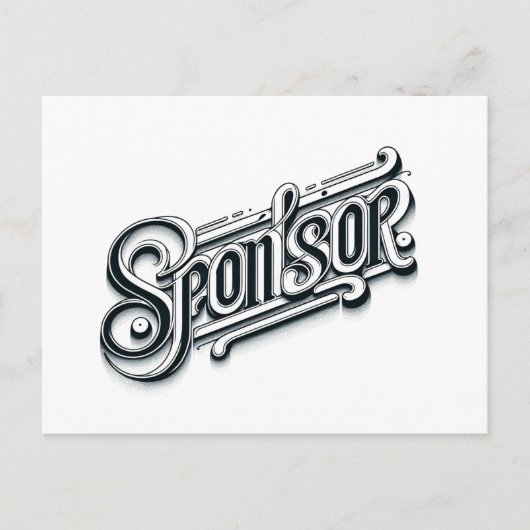 Dank u Sponsor NA AA 12 stap briefkaart (Voorkant)